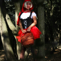 Kinky Red Hat blonde Lily Wow in sexy black pantyhose