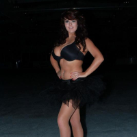 Big boobed British ice skater Robyn Alexandra gets naked on the ice