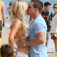 Paris Hilton wearing sexy white bikini seethrough shorts at the beach in Cabo