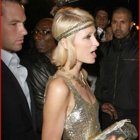 Paris Hilton small tits in stunning white dress