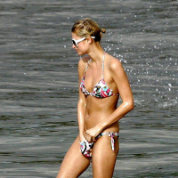 Paris Hilton looking very sexy in white shorts