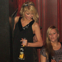 Paris Hilton showing white panties upskirt paparazzi pictures