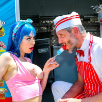 Filthy girl Jewelz Blu gets shagged then jizzed on her face