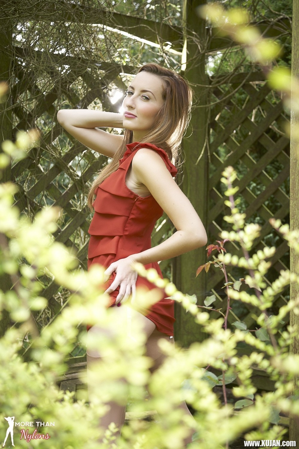 Stunning Sophia in gorgeous stockings outside - Photo #1484002