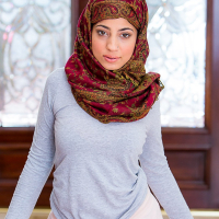 Horny Nadia Ali getting exposed by muscled black gentleman