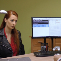 Isabella Lui sucks and fucks Stranger in Office