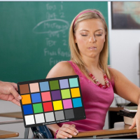 Petite teen Ally Kay strips in classroom and spreads her pussy