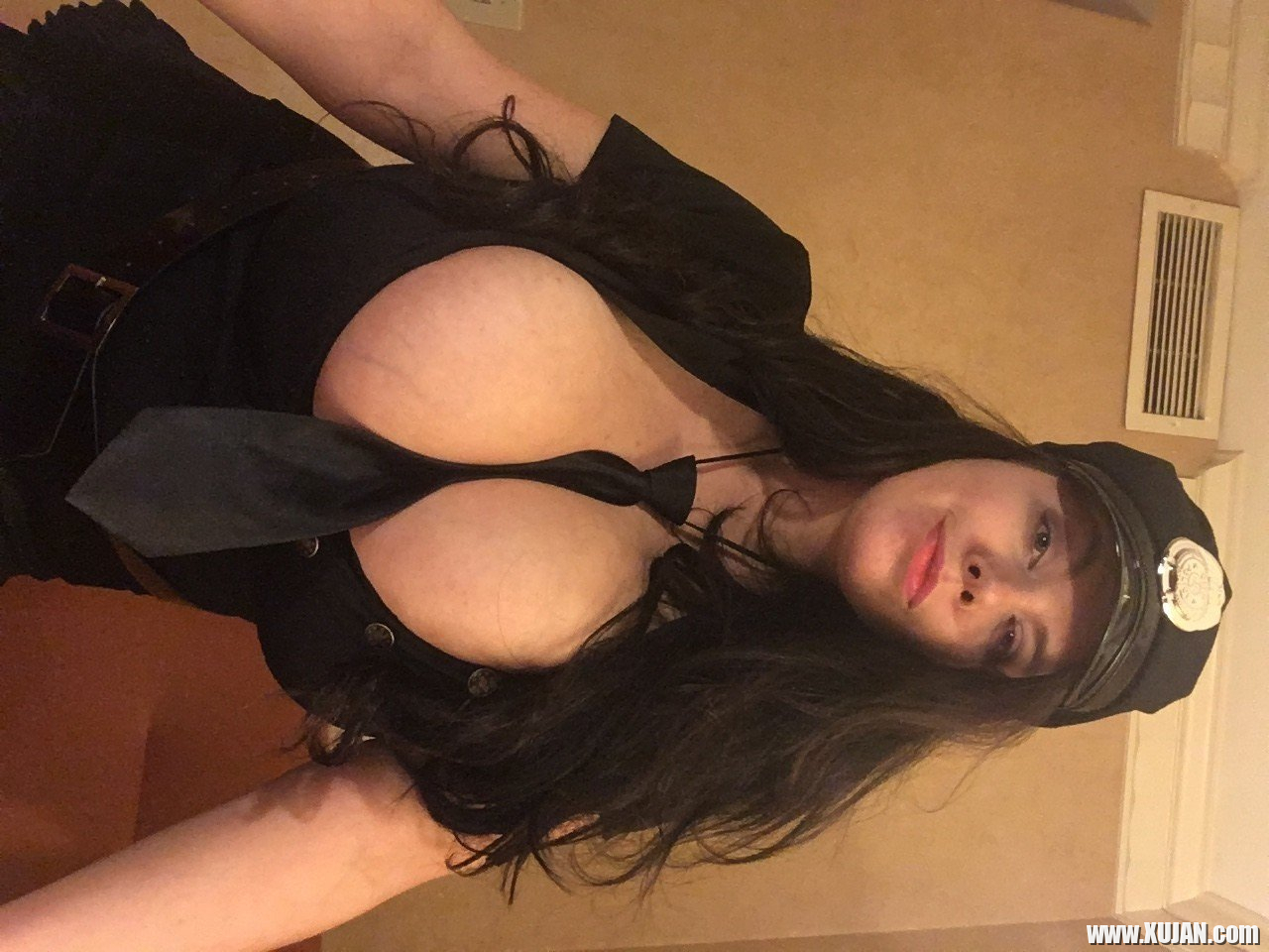 Sexy police officer Lovely Lilith puts her big tits on display - Photo #1498658