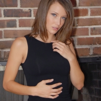 Hot babe Malena Morgan taking off her underwear and exposing her slit