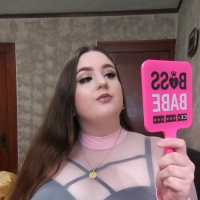 BBW SSBBW Stella Ambrose StellarStella in Pink Mesh Crop Top
