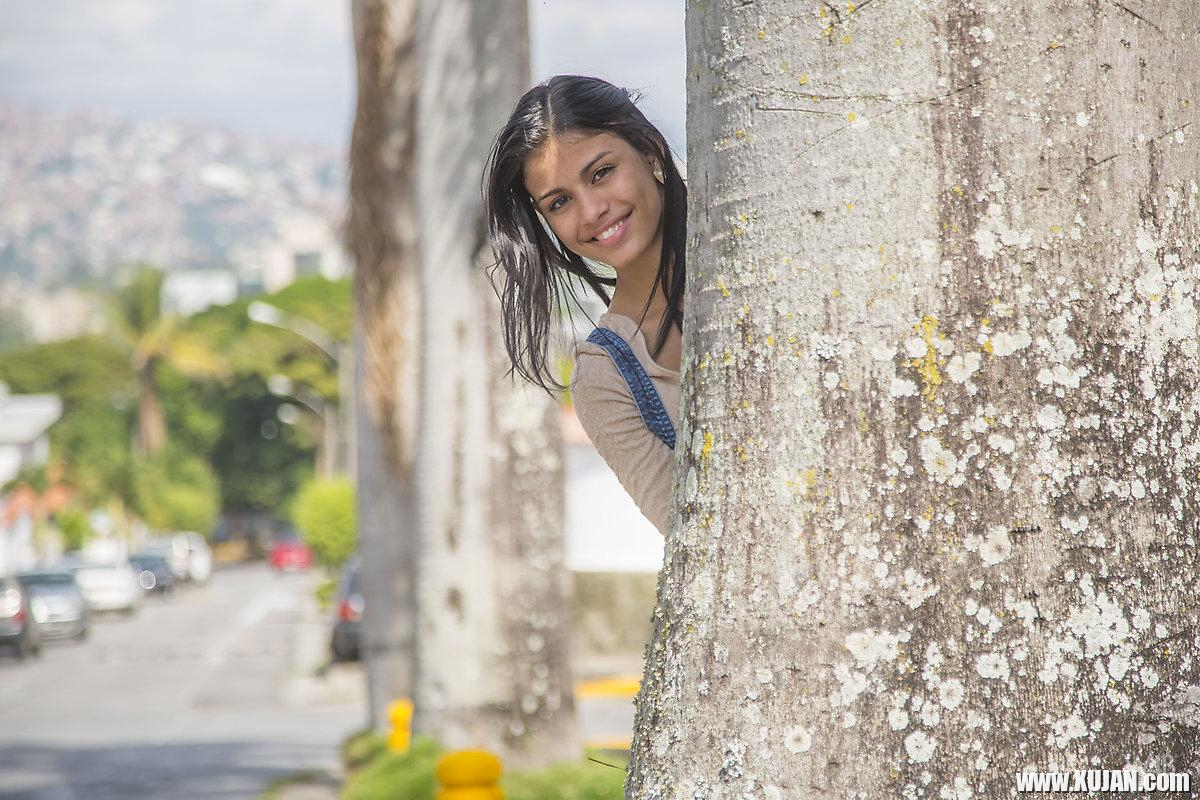 Latin hottie Denisse Gomez teases nonnude outside - Photo #1515606