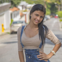 Latin hottie Denisse Gomez teases nonnude outside