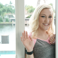 Blonde amateur girl Kasey Miller likes it rough way