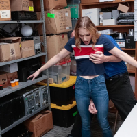 Kasey Miller is in trouble and sucks Her way out