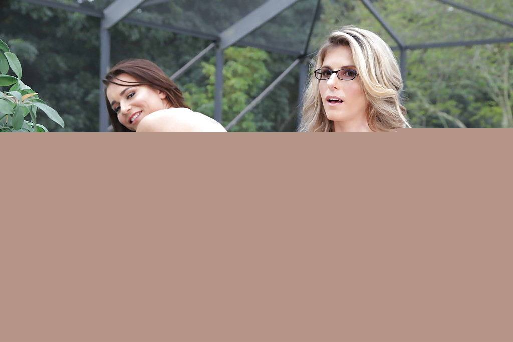 Older and younger ladies Cory Chase and Kharlie Stone posing nude together - Photo #1524292