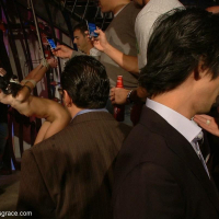 Lou Charmelle gets walked into a public bar stripped ass fucked