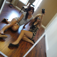 Lesbians with firm asses Madelyn Monroe and Chole Starr take mirror selfies