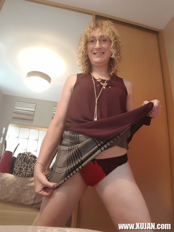 Satin Panties Knickers under office wear and stripping them off - Photo #1532443
