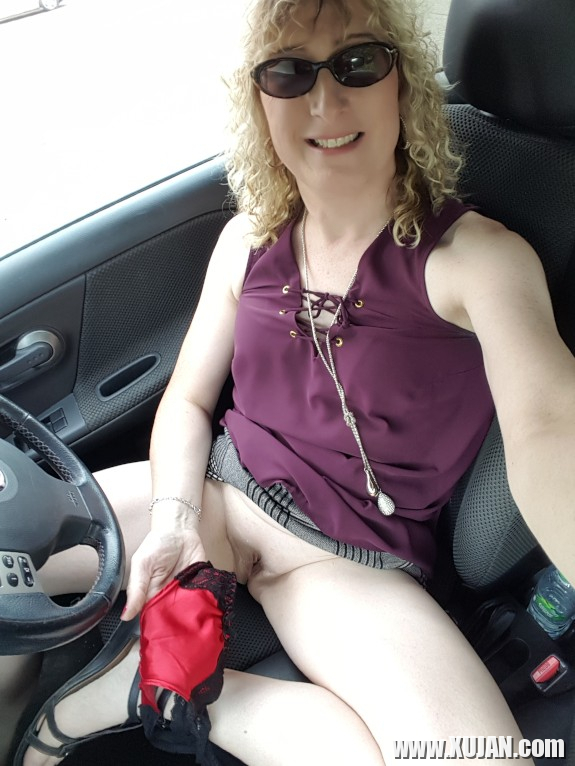 Satin Panties Knickers under office wear and stripping them off - Photo #1532449