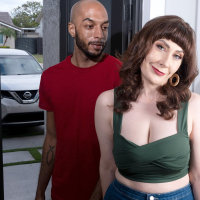 Brunette cougar Melody Mynx fucks her new young neighbor