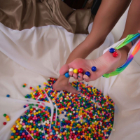 Stunning Salina Ford undressing and playing with sweet beans