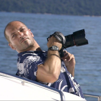 Busty double penetrated on the deck of a yacht