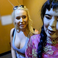 Busty blonde babe Vanessa Cage getting banged and facialed