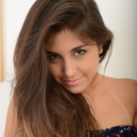 Petite small tits teen Natalie Monroe toying tight pussy