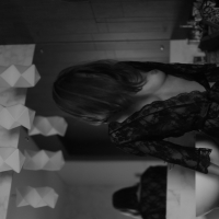 Gorgeous girl Lily Chey teasing with her nice boobies