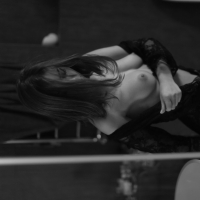 Gorgeous girl Lily Chey teasing with her nice boobies