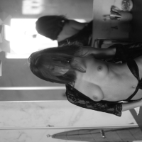 Gorgeous girl Lily Chey teasing with her nice boobies