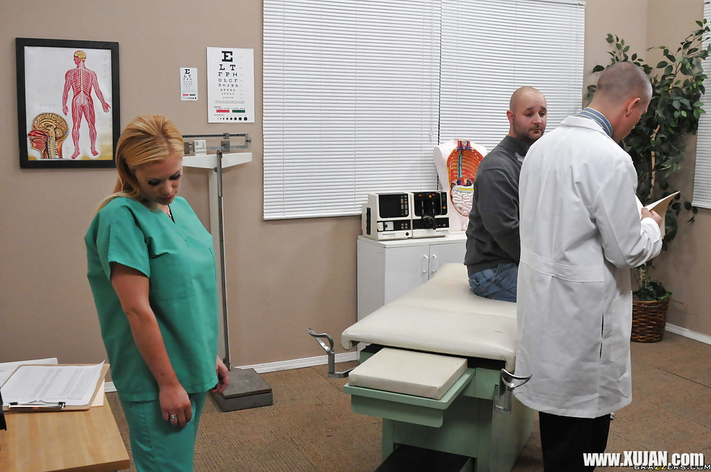 Busty blonde in nurse uniform Shyla Stylez gets shagged hardcore - Photo #1551832