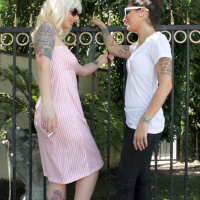 Tatooed Lynn Pops gets down on her horny Girlfriend
