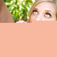 Tiny blonde teen Nicole Ray riding atop cock in the back yard