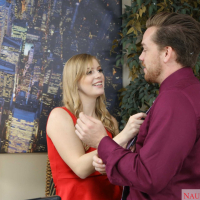 Slutty chick Dolly Leigh in red dress gets fucked in the office