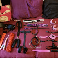 Outfits toys and wigs available for customs