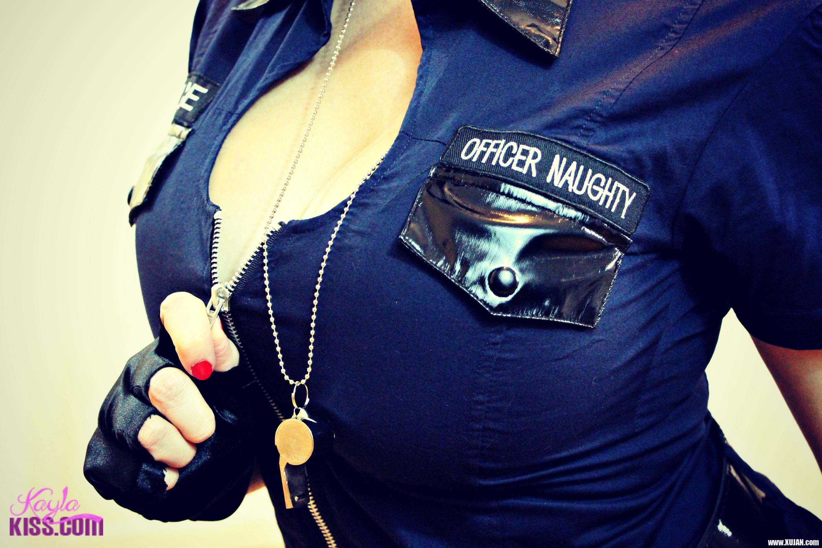 Kayla shows off her naughty officer uniform and puts some arresting moves on you - Photo #1590746