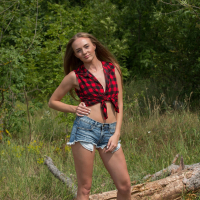 Andrea Sixth reveals beautiful sexy Body in Nature