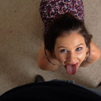 Paris Cummings sucking a nice Dick in POV Scene