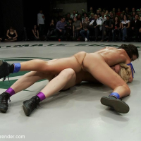 Princess Donna straps on and joins in as the Goddesses get a brutal fucking down