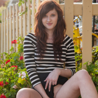 Cute teen flashing