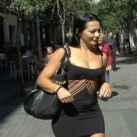 Lilyan Red redhead public babe is bound and fucked with an audience