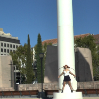 Innocent Lilyan Red is shamed around the streets of Madrid First shes chained