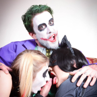 The Joker Cosplay Threesome with Jessica Jensen and Tina Kay