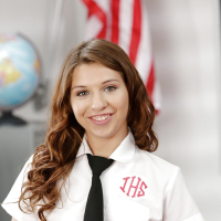 Tiny tits schoolgirl Ariana Grand is spreading her legs in a uniform