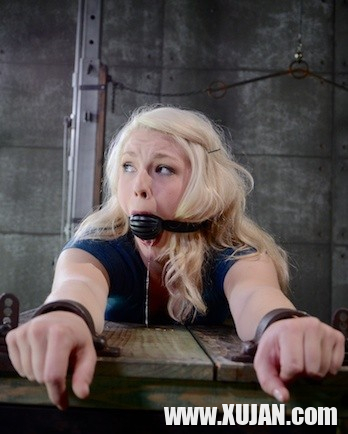 Ella Nova hot blonde strap bound with ballgag and ass spanked red - Photo #1623220