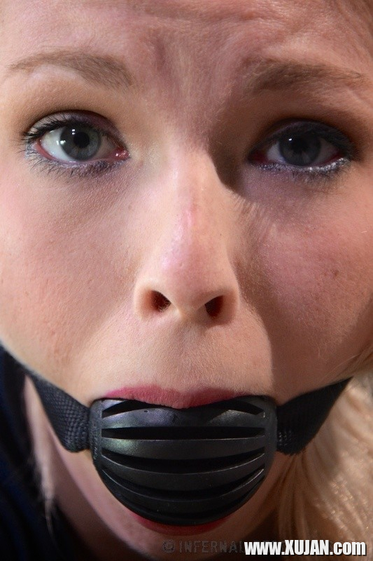 Ella Nova hot blonde strap bound with ballgag and ass spanked red - Photo #1623221
