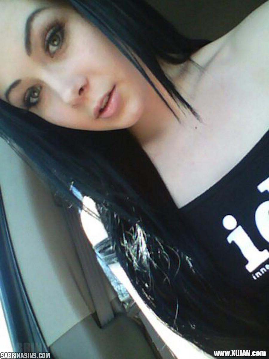 Beautiful teen Sabrina Sins takes sexy pics of herself in her car - Photo #1624747