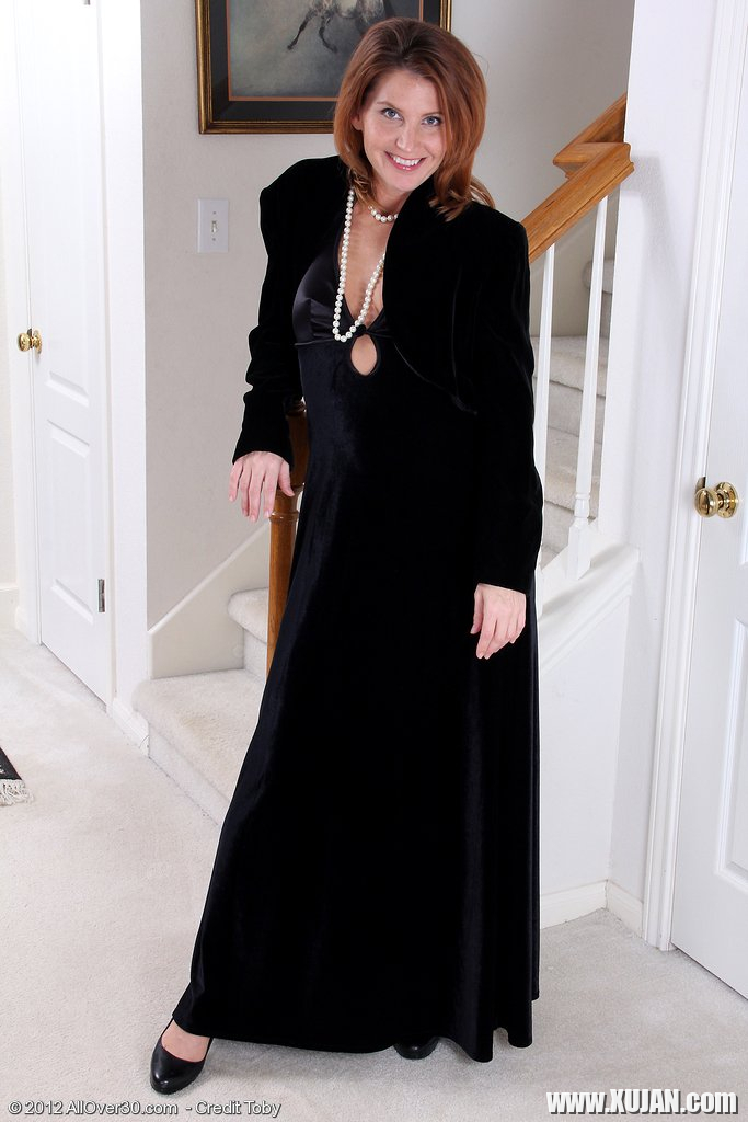 Sky Rodgers slips off her black Dress and Panties - Photo #1629565
