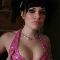 Dexey Paige strips out of her little slutty school girl uniform